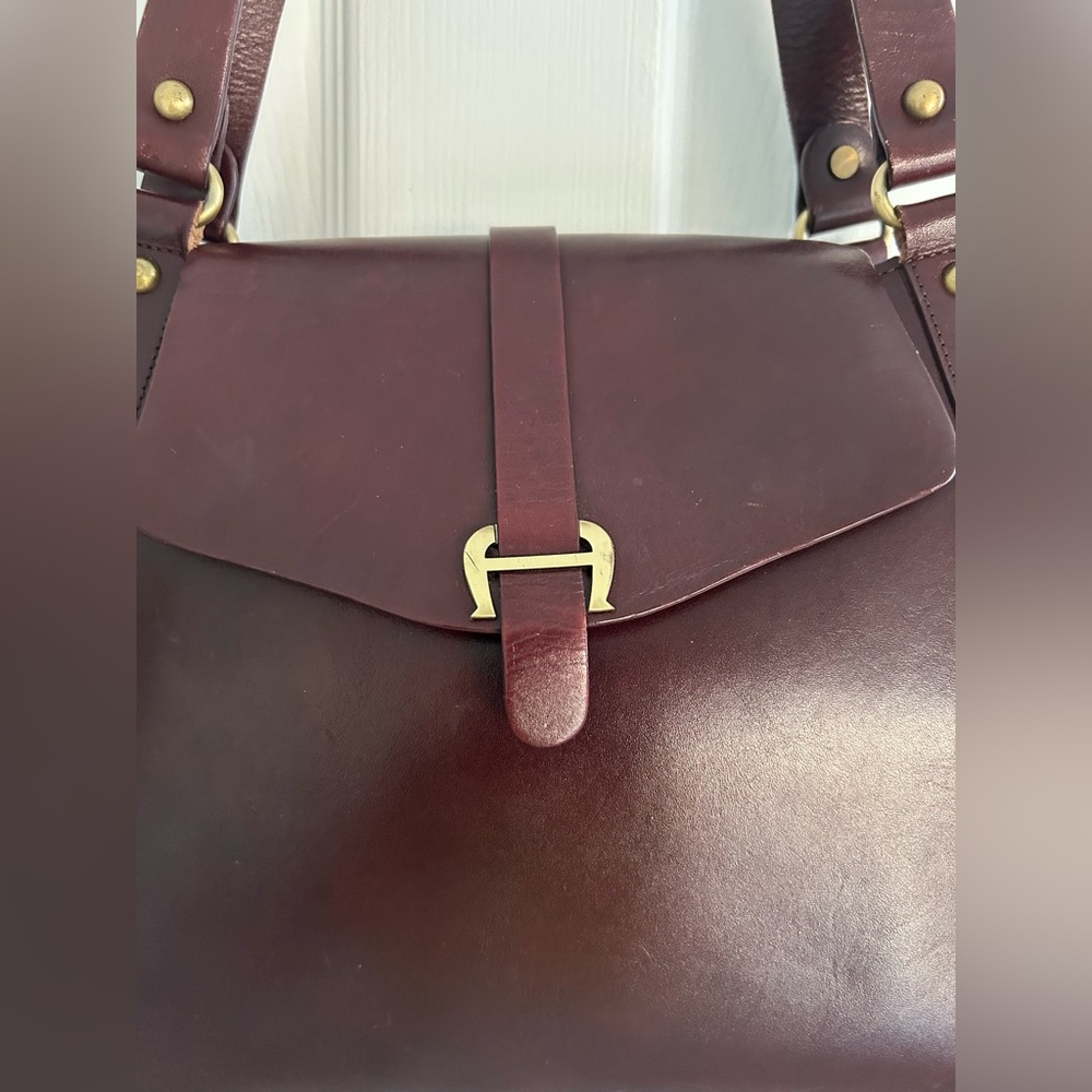 Vintage Etienne Aigner Leather Shoulder Bag - Picture 3 of 9